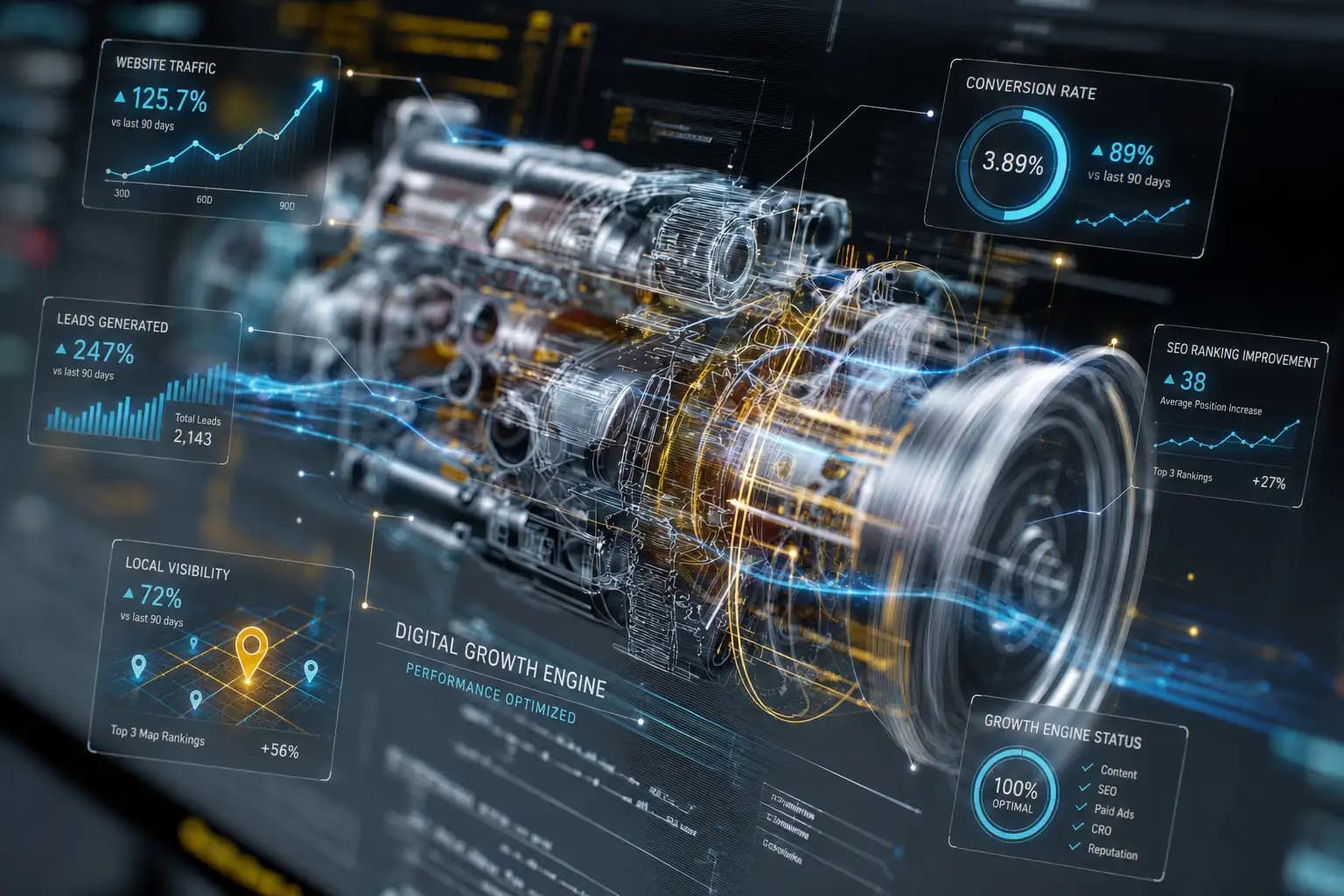 Digital Growth Engine marketing visualization